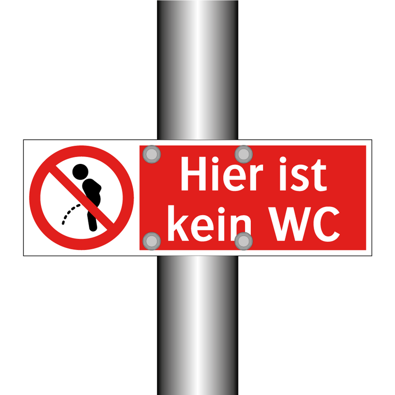 Hier ist kein WC