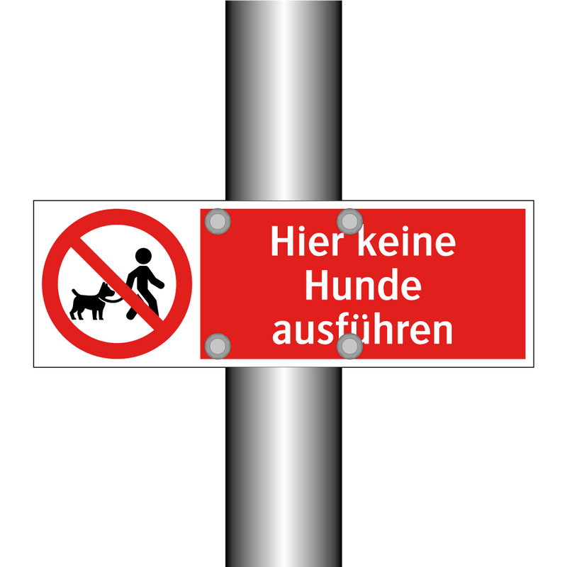 Hier keine Hunde ausführen
