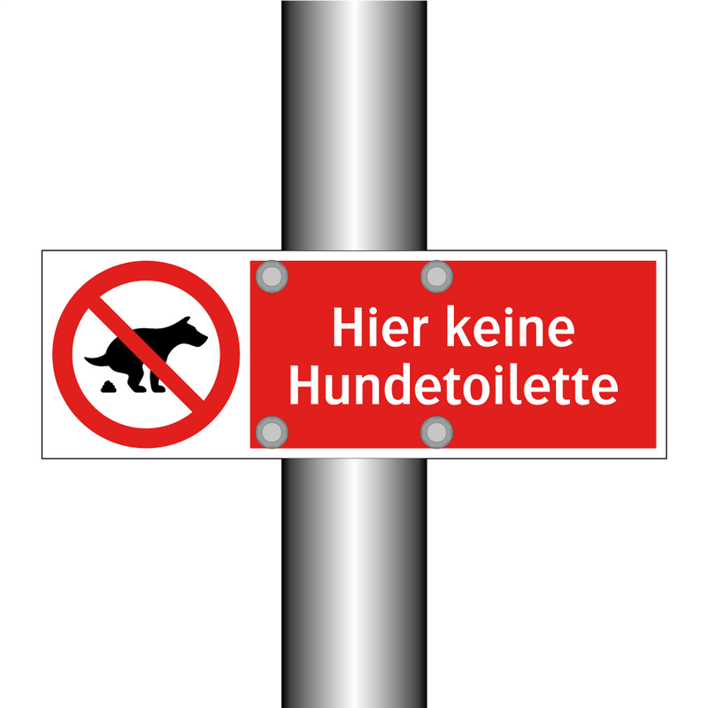 Hier keine Hundetoilette