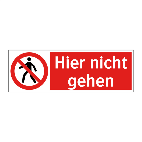 Hier nicht gehen