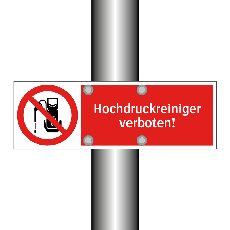 Hochdruckreiniger verboten!
