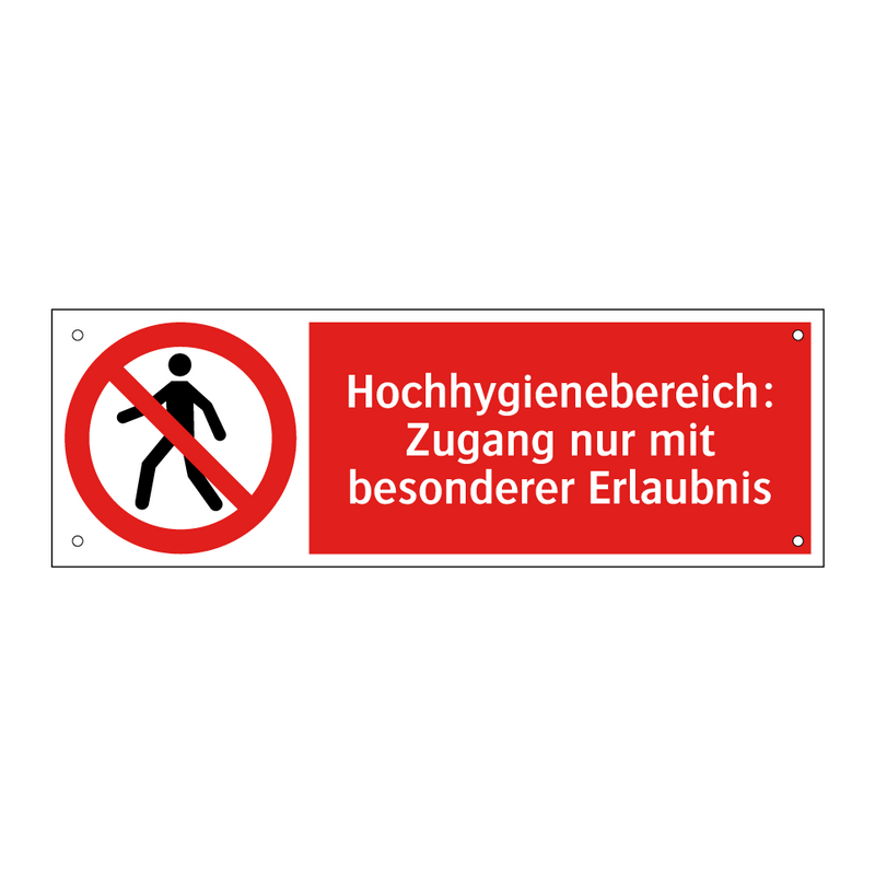 Hochhygienebereich: Zugang nur mit besonderer Erlaubnis