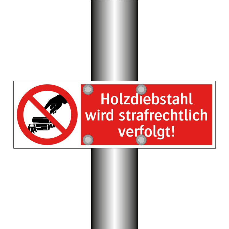 Holzdiebstahl wird strafrechtlich verfolgt!