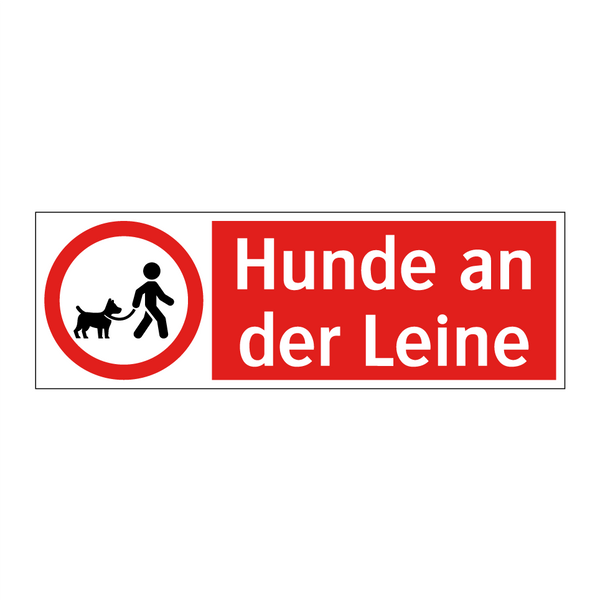 Hunde an der Leine