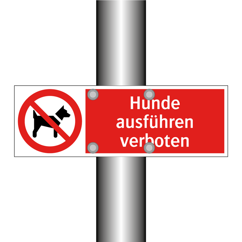 Hunde ausführen verboten