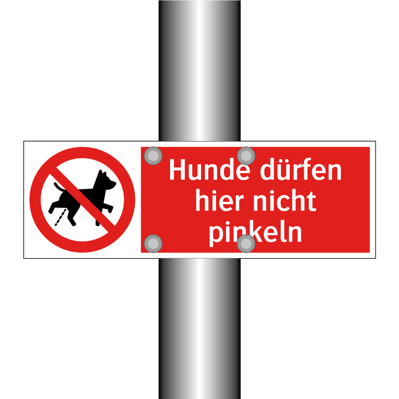 Hunde dürfen hier nicht pinkeln