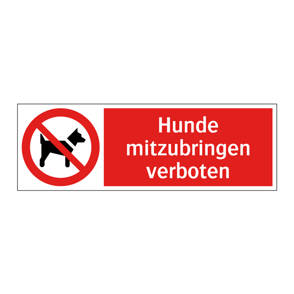 Hunde mitzubringen verboten