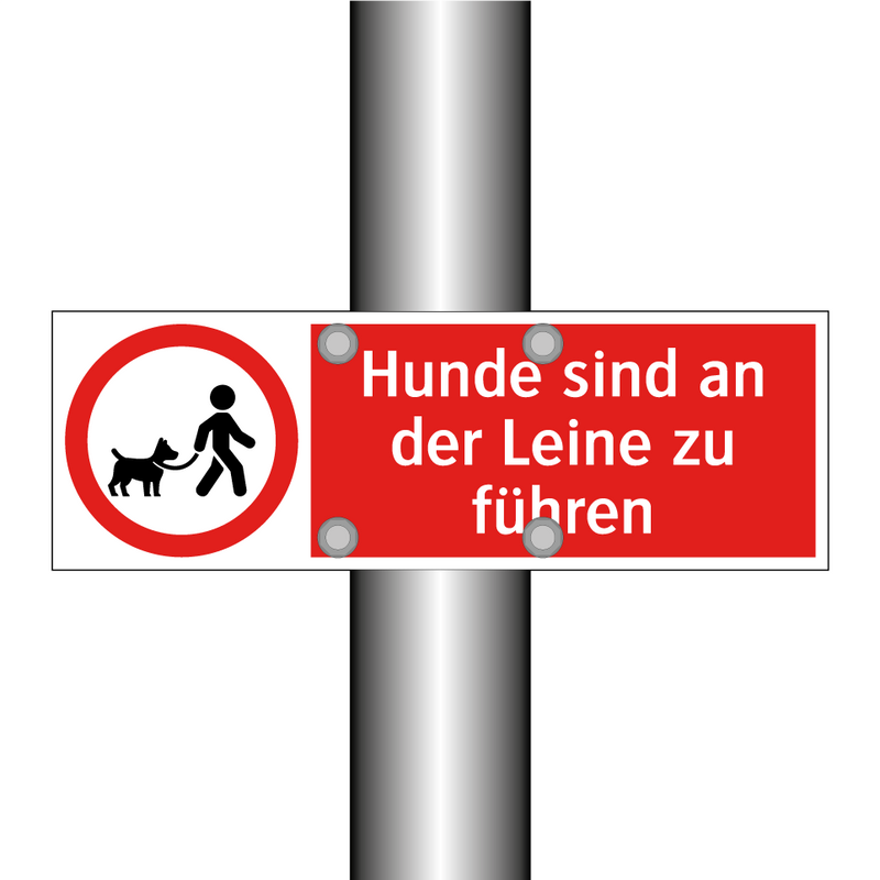 Hunde sind an der Leine zu führen