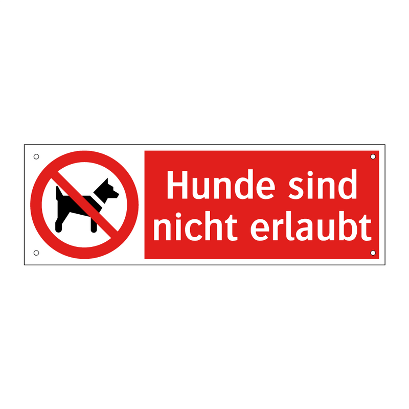 Hunde sind nicht erlaubt