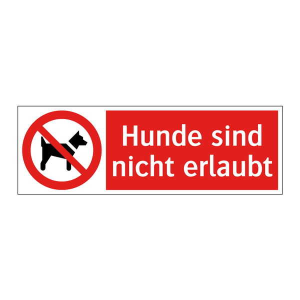 Hunde sind nicht erlaubt