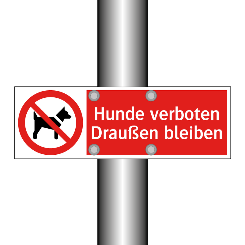 Hunde verboten Draußen bleiben