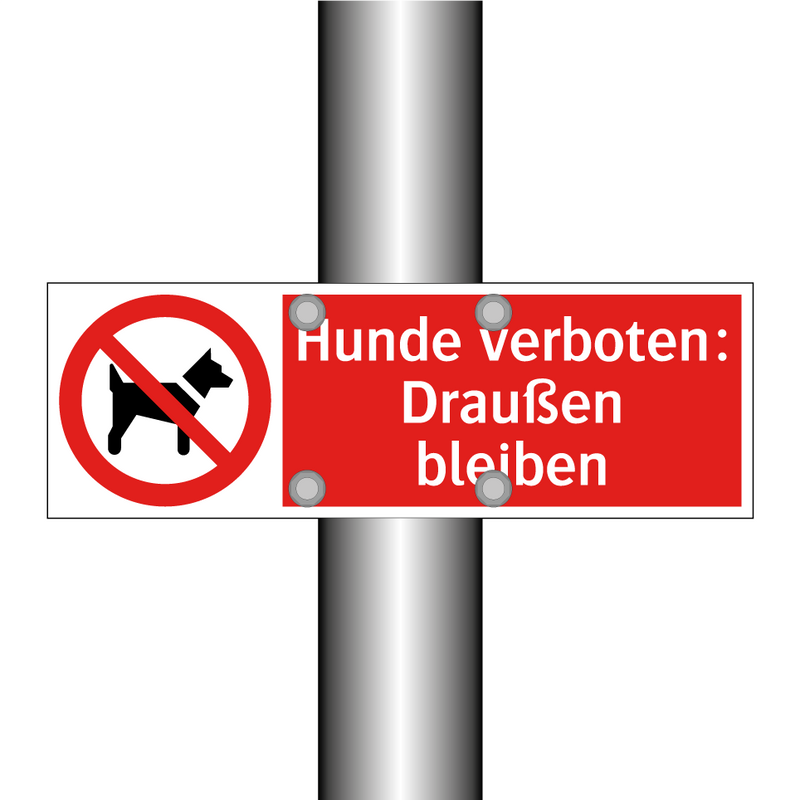 Hunde verboten: Draußen bleiben