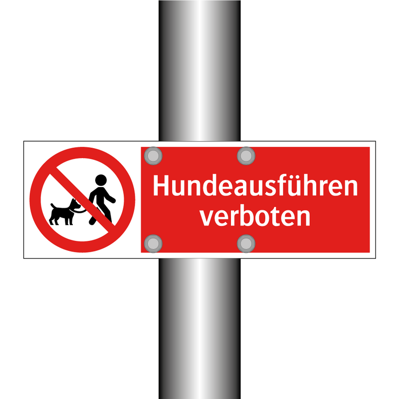 Hundeausführen verboten