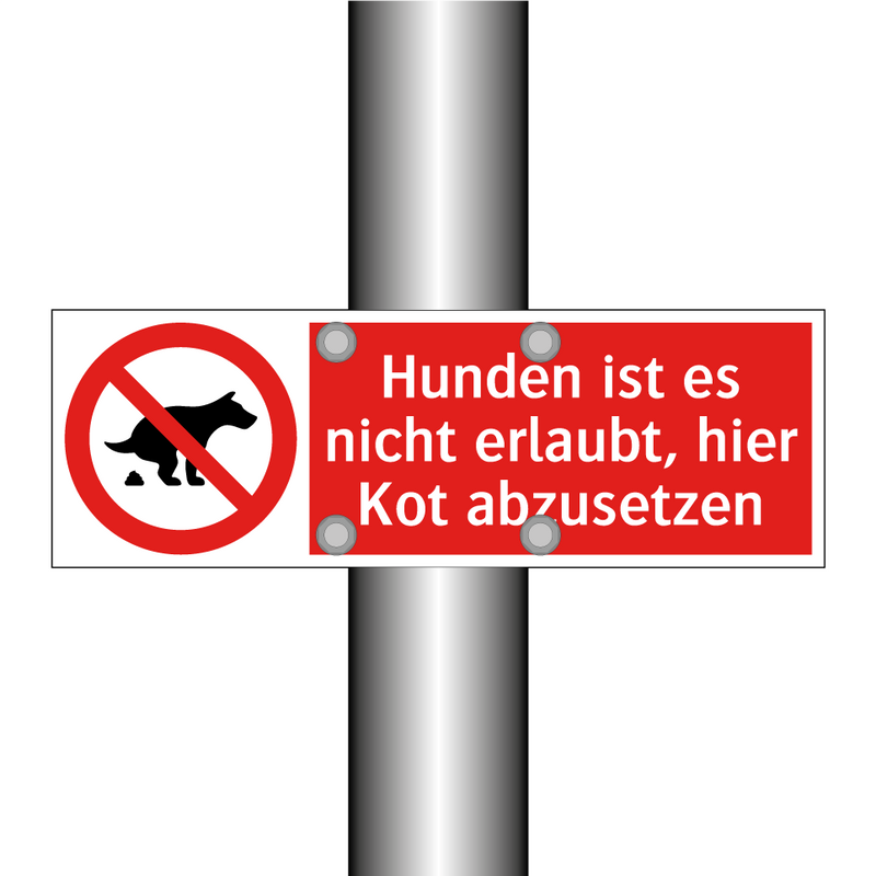 Hunden ist es nicht erlaubt, hier Kot abzusetzen