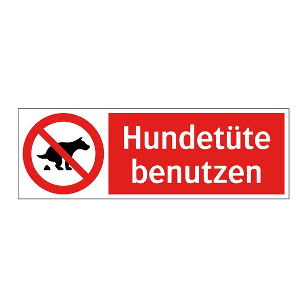 Hundetüte benutzen