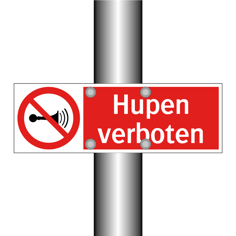 Hupen verboten