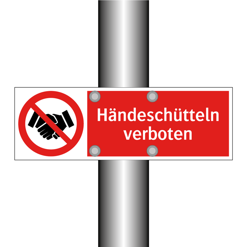 Händeschütteln verboten