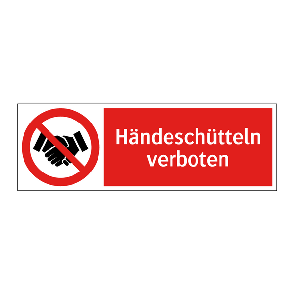 Händeschütteln verboten