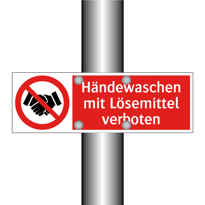 Händewaschen mit Lösemittel verboten