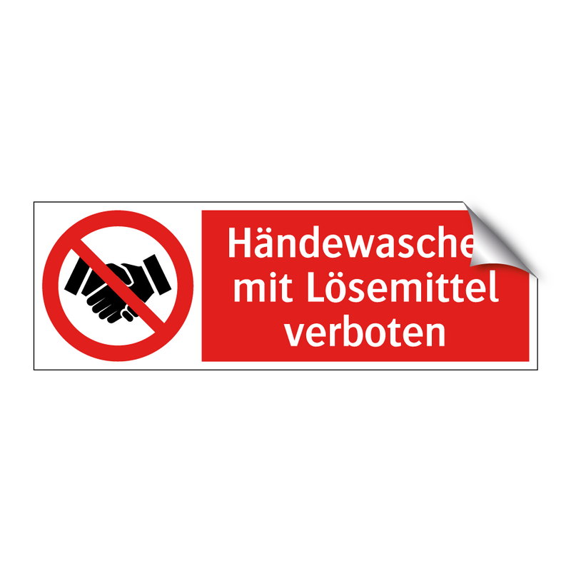 Händewaschen mit Lösemittel verboten
