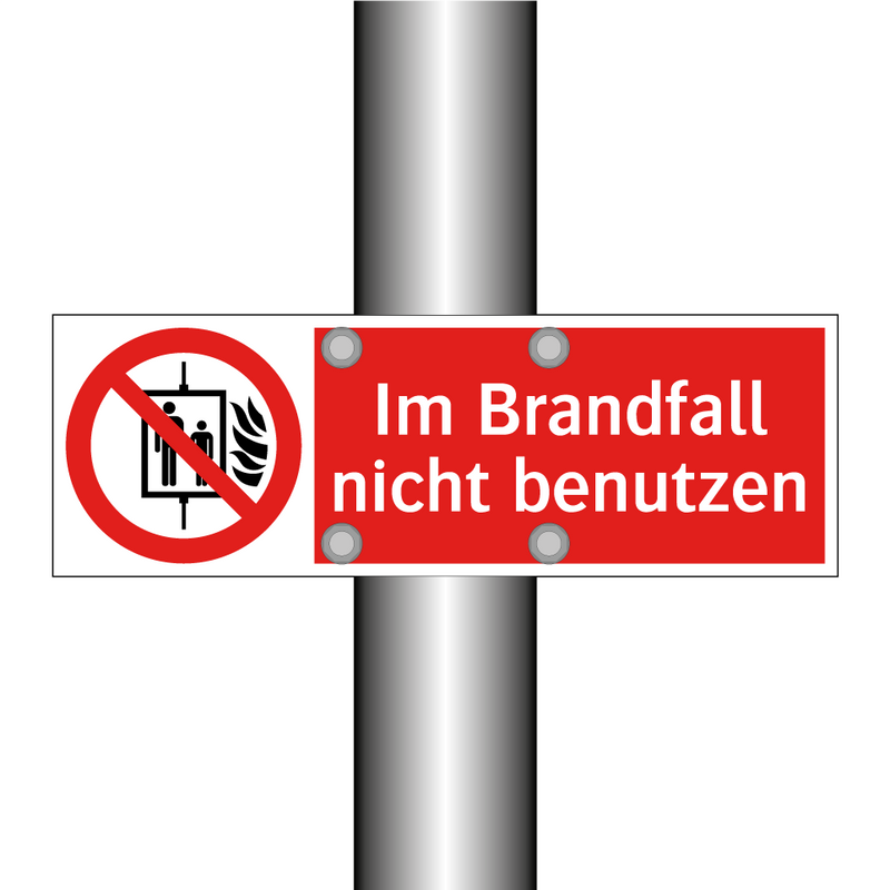 Im Brandfall nicht benutzen