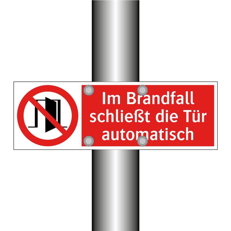 Im Brandfall schließt die Tür automatisch