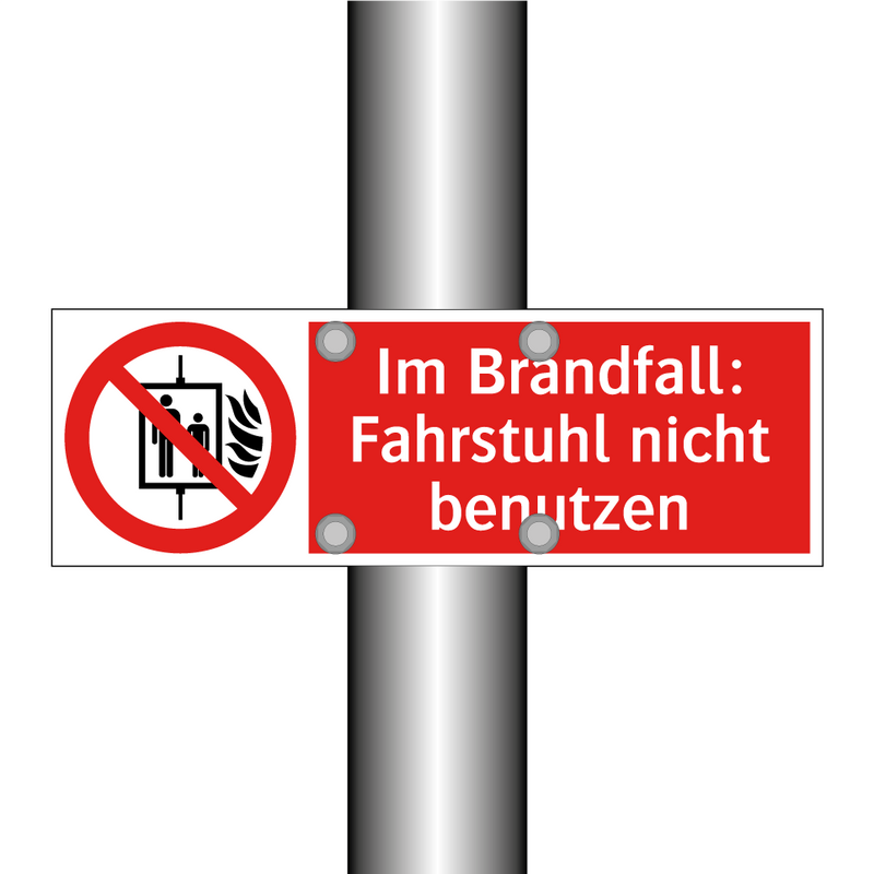 Im Brandfall: Fahrstuhl nicht benutzen