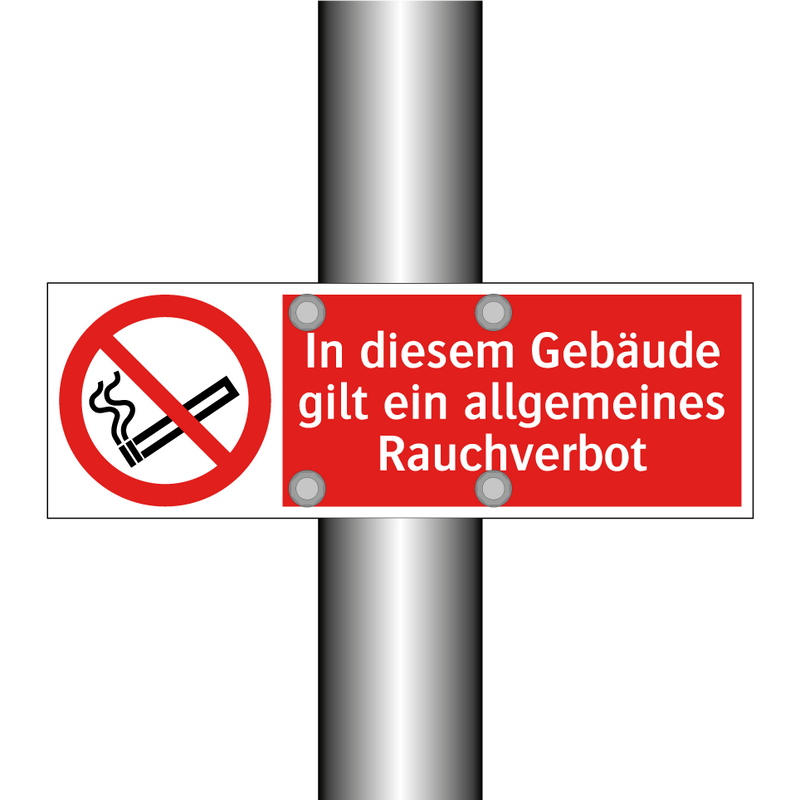 In diesem Gebäude gilt ein allgemeines Rauchverbot