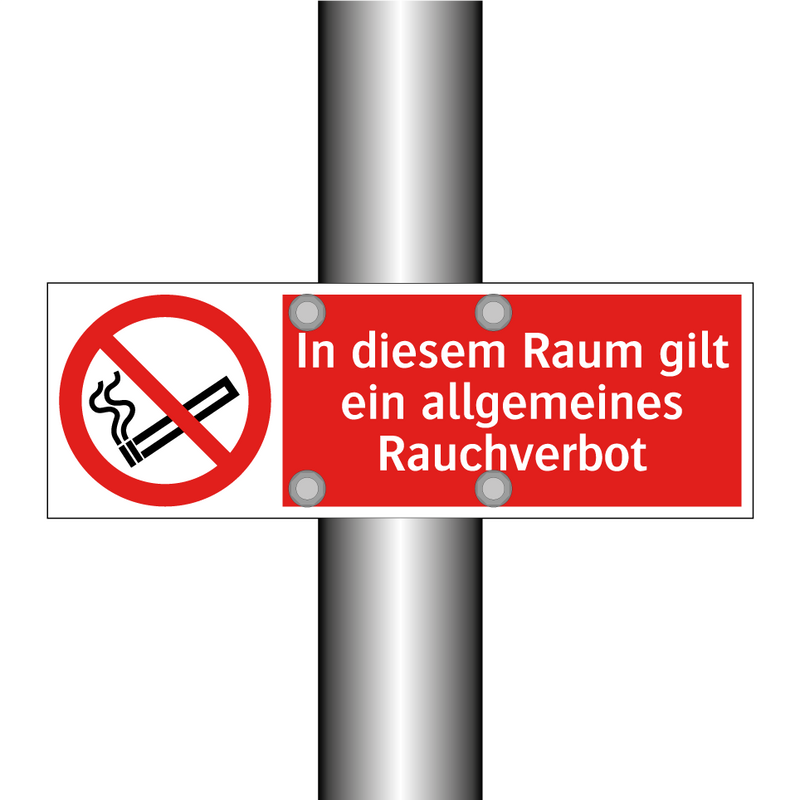 In diesem Raum gilt ein allgemeines Rauchverbot