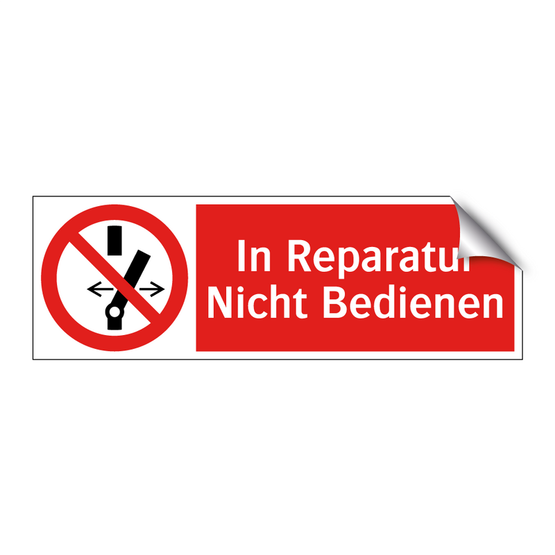 In Reparatur Nicht Bedienen