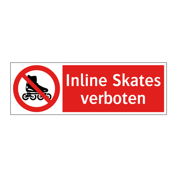 Inline Skates verboten
