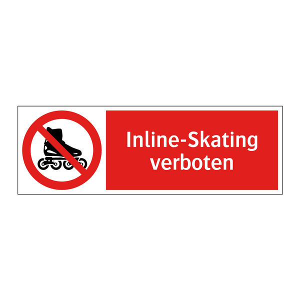 Inline-Skating verboten