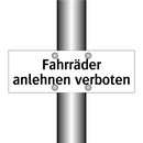 Fahrräder anlehnen verboten