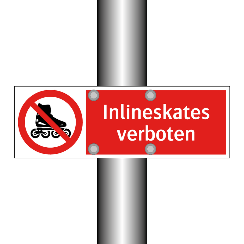 Inlineskates verboten