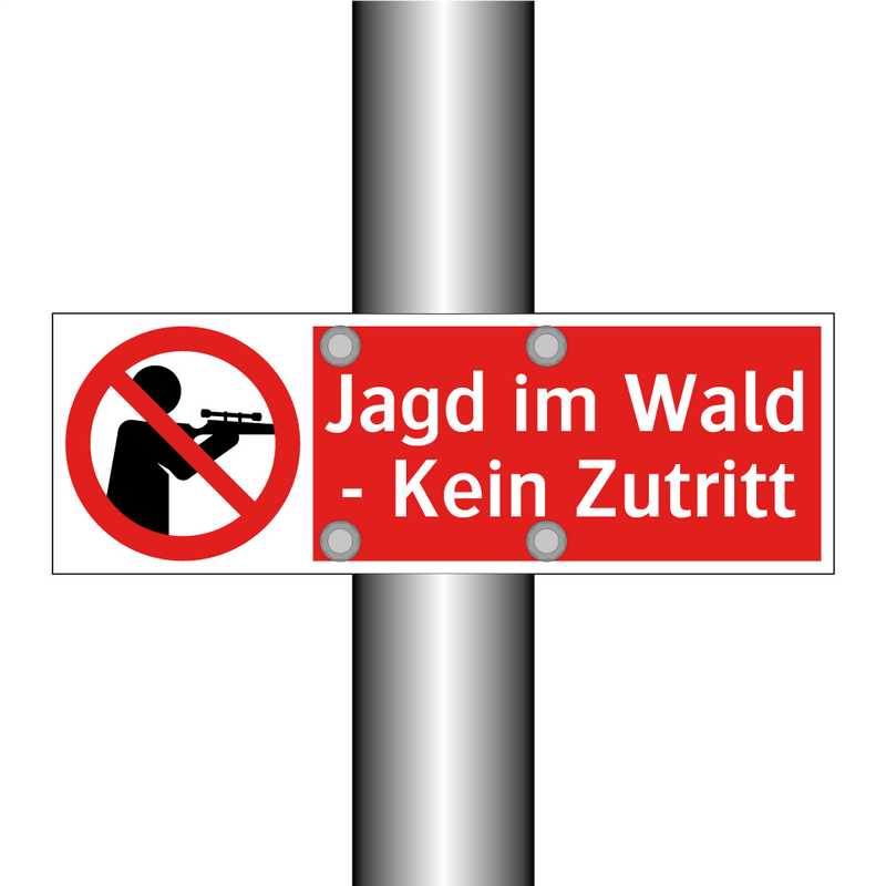 Jagd im Wald - Kein Zutritt