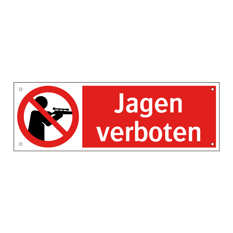 Jagen verboten