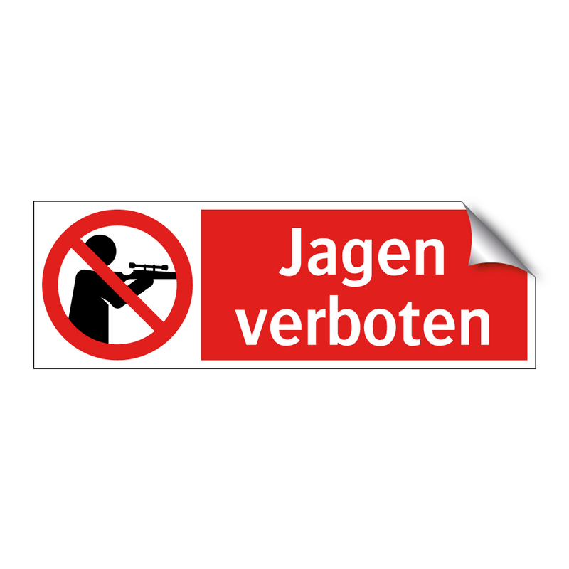 Jagen verboten