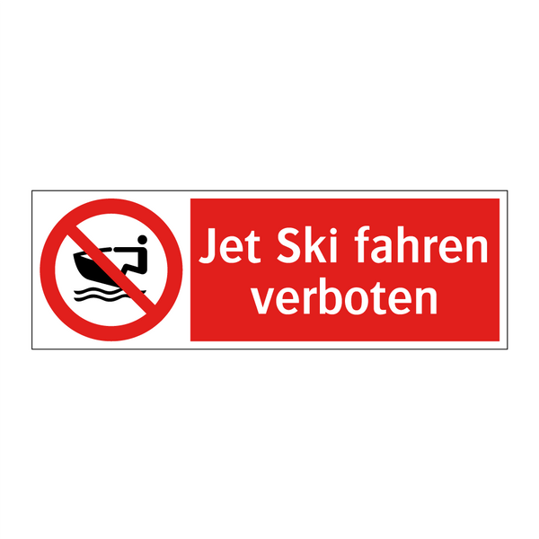 Jet Ski fahren verboten