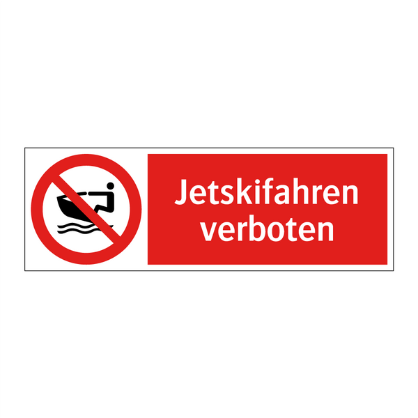 Jetskifahren verboten