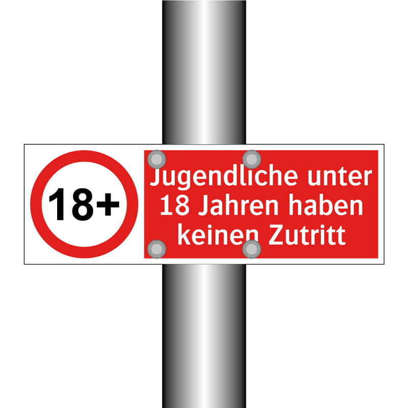 Jugendliche unter 18 Jahren haben keinen Zutritt