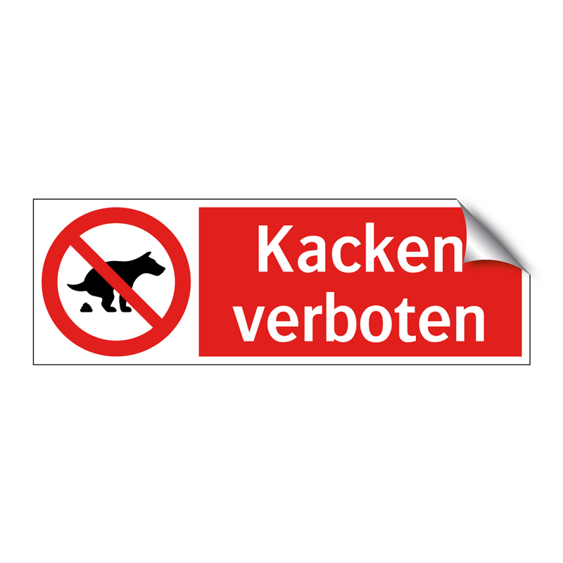 Kacken verboten