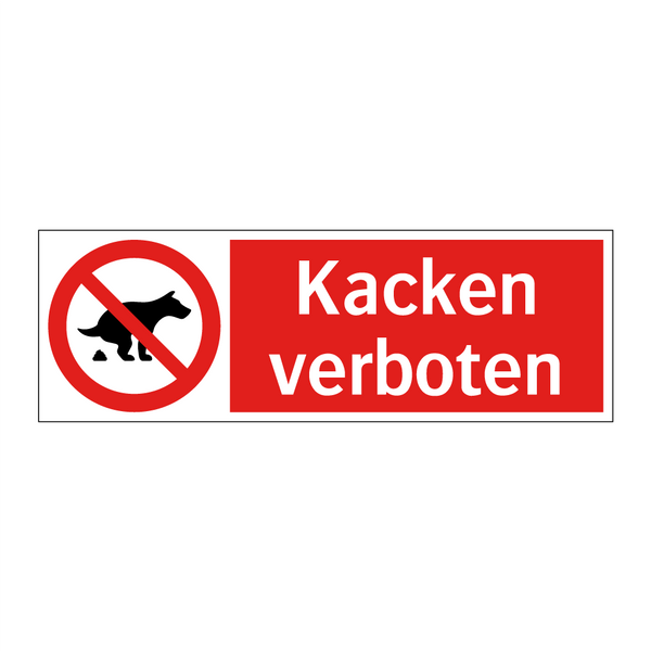 Kacken verboten
