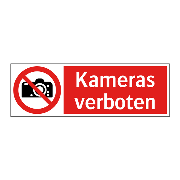 Kameras verboten