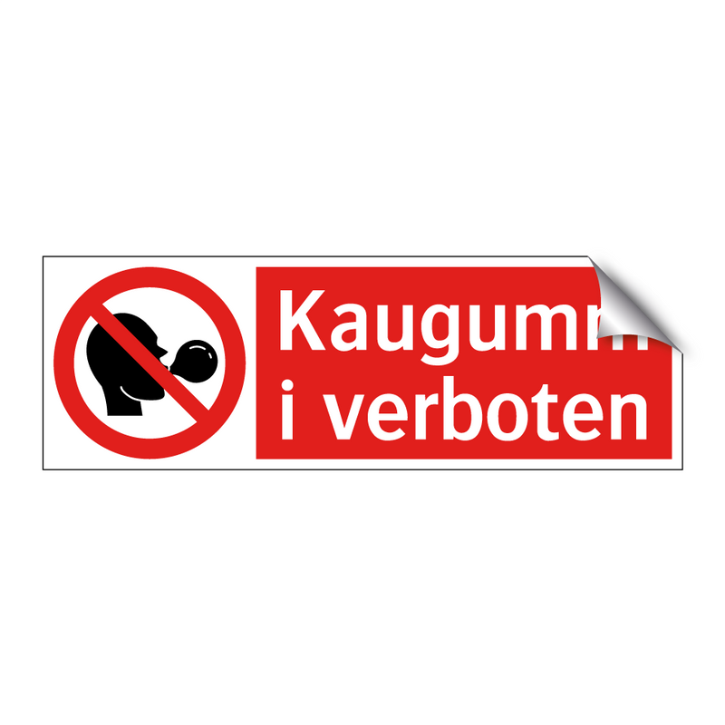 Kaugummi verboten