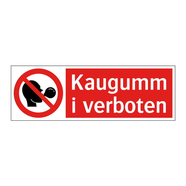 Kaugummi verboten
