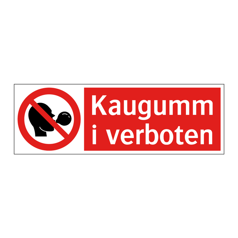Kaugummi verboten