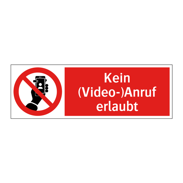 Kein (Video-)Anruf erlaubt
