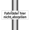 Fahrräder hier nicht abstellen