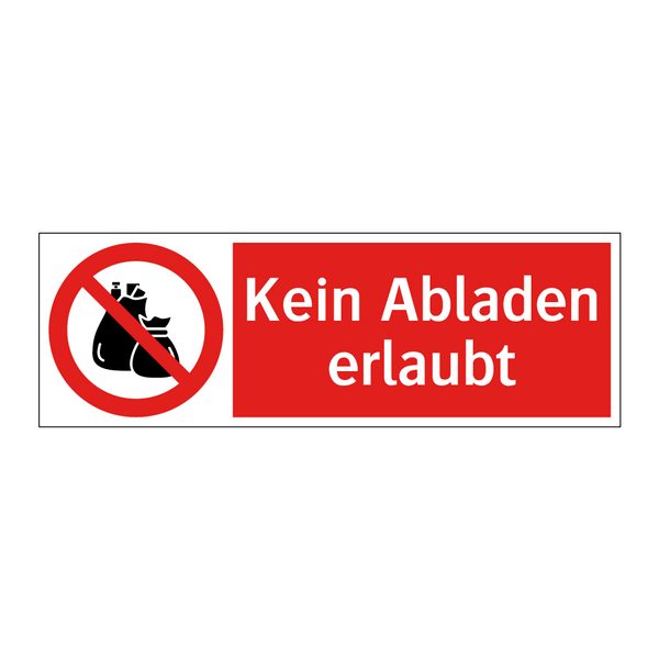 Kein Abladen erlaubt