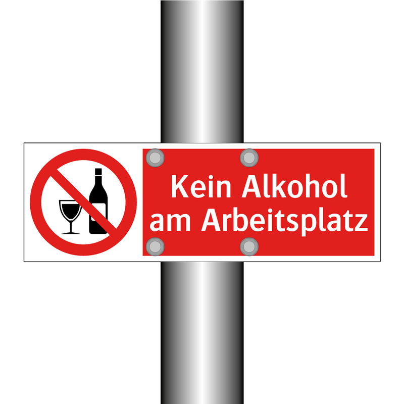 Kein Alkohol am Arbeitsplatz
